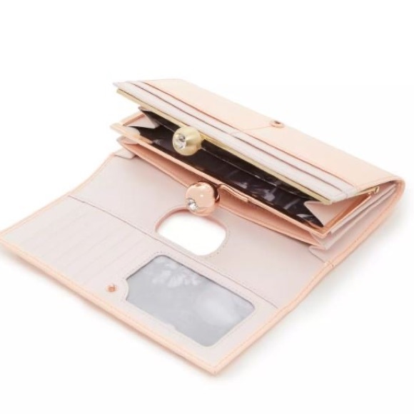 Ted Baker Crystal Bobble Leather Matinee Wallet - Picture 3 of 14